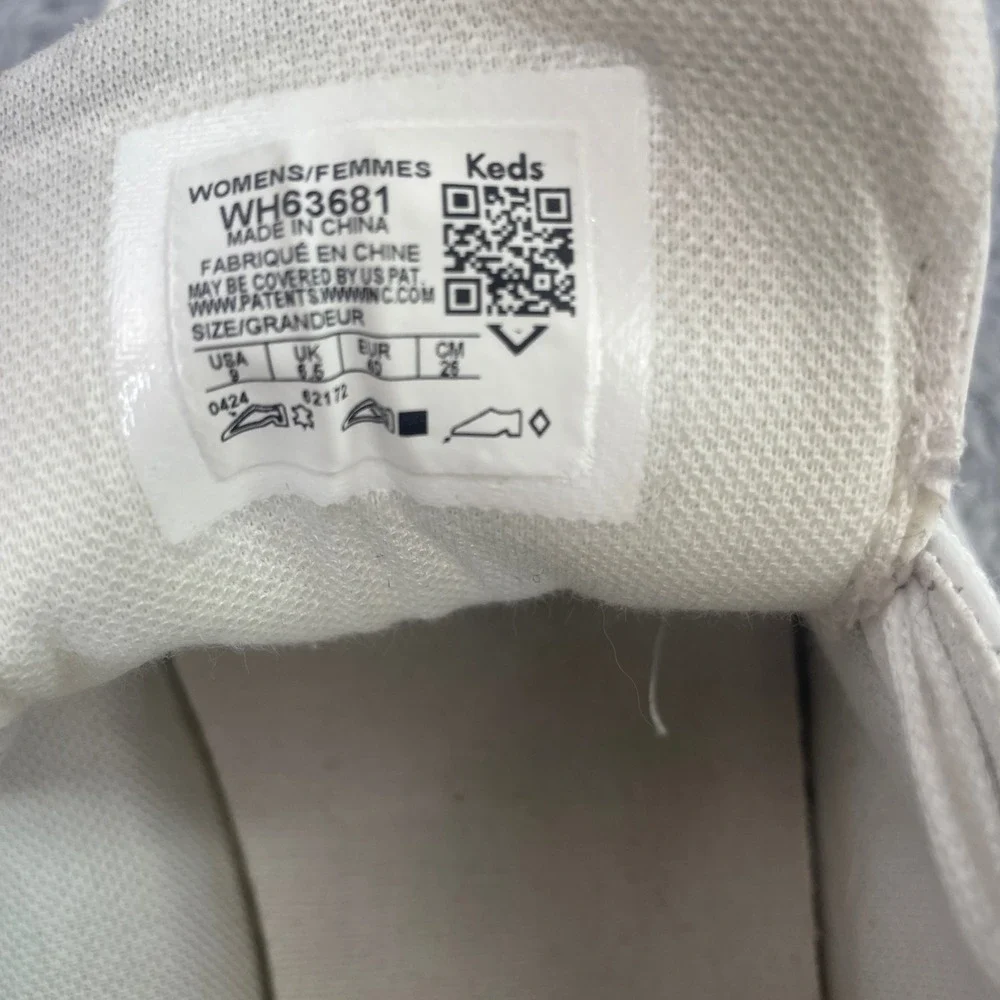 Keds‎ Jump Kick Sneakers Womens 9 White Leather Gold Hardware WH63681